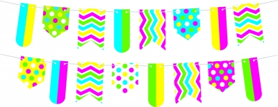 Banderines Multiforma multicolor 