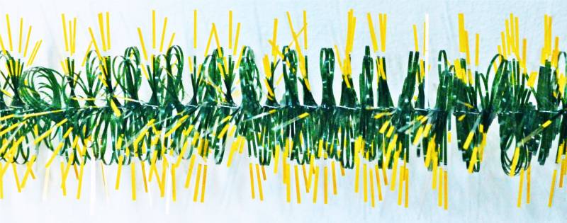 VERDE CON PUNTA COLOREADA