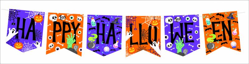BANDERIN HAPPY HALLOWEEN