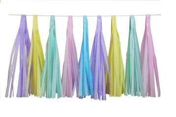Guirnalda de Borlas Multicolor Pastel